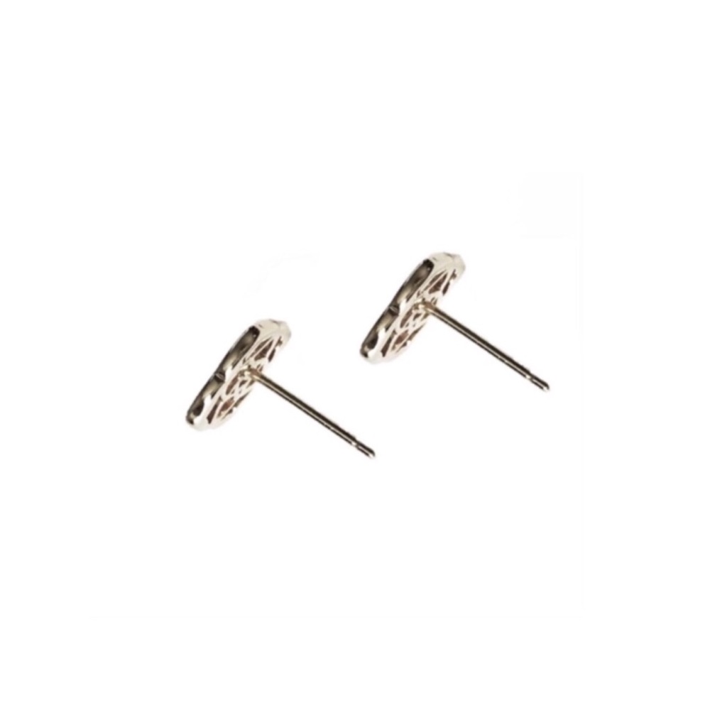 Kendra Scott • Dira Logo Earrings • Silver - Picture 5 of 6